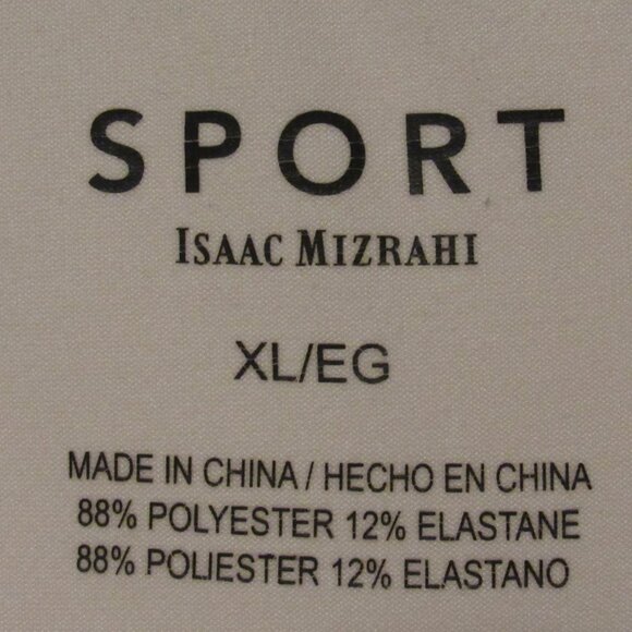 Isaac Mizrahi Sport Jacket Full Zip Women's XL Black/White Gold Trim Golf Tennis - Picture 5 of 6